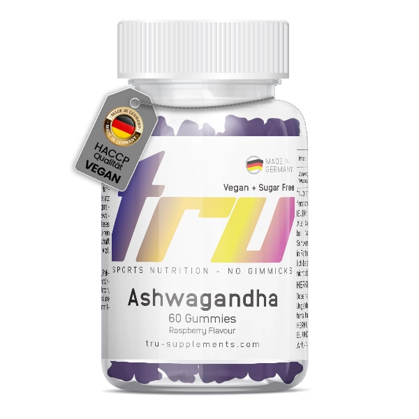 TRU Ashwagandha 60 Gummies- Raspberry Geschmack | TRU