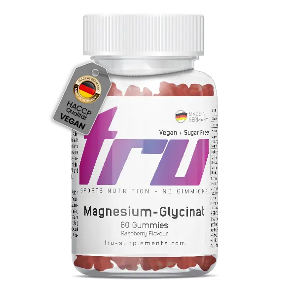 TRU Magnesium Glycinat Gummies - 60 Gummies - Raspberry Geschmack | TRU